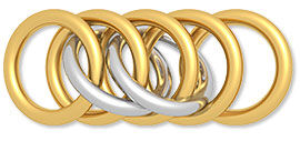 Linked jump rings